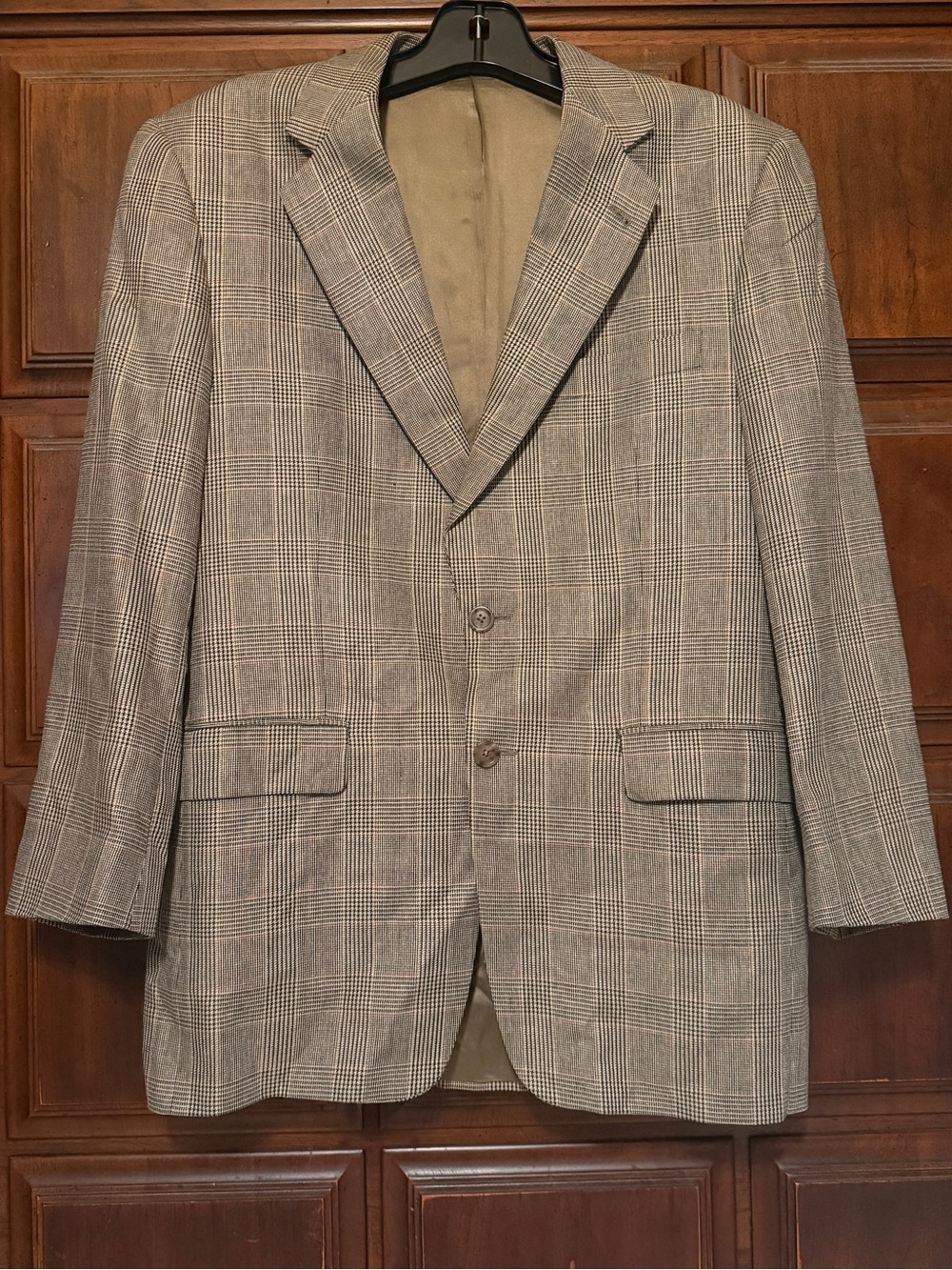 Burberry London Classic Men's Plaid Blazer silk wool blend